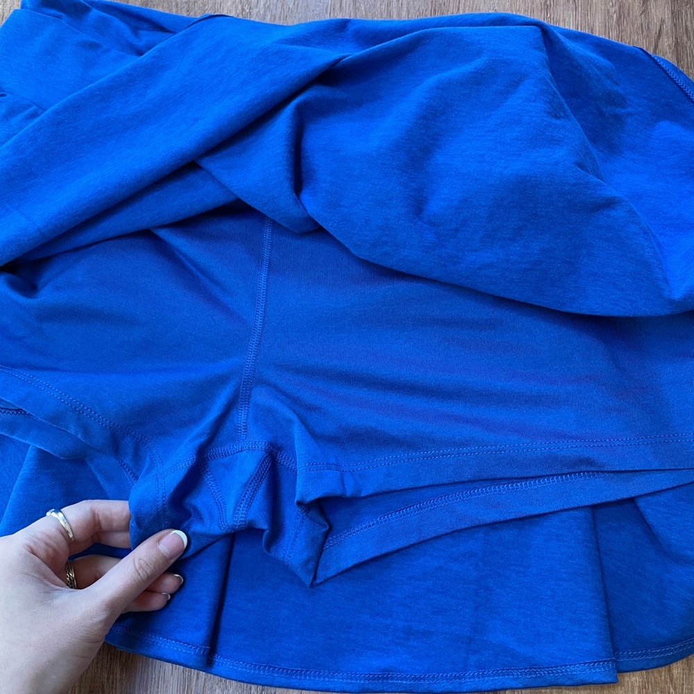Old Navy Extra High Rise Cloudcomfy Skort XL Blue Tennis Skirt Stretch Soft NWT - Picture 7 of 9